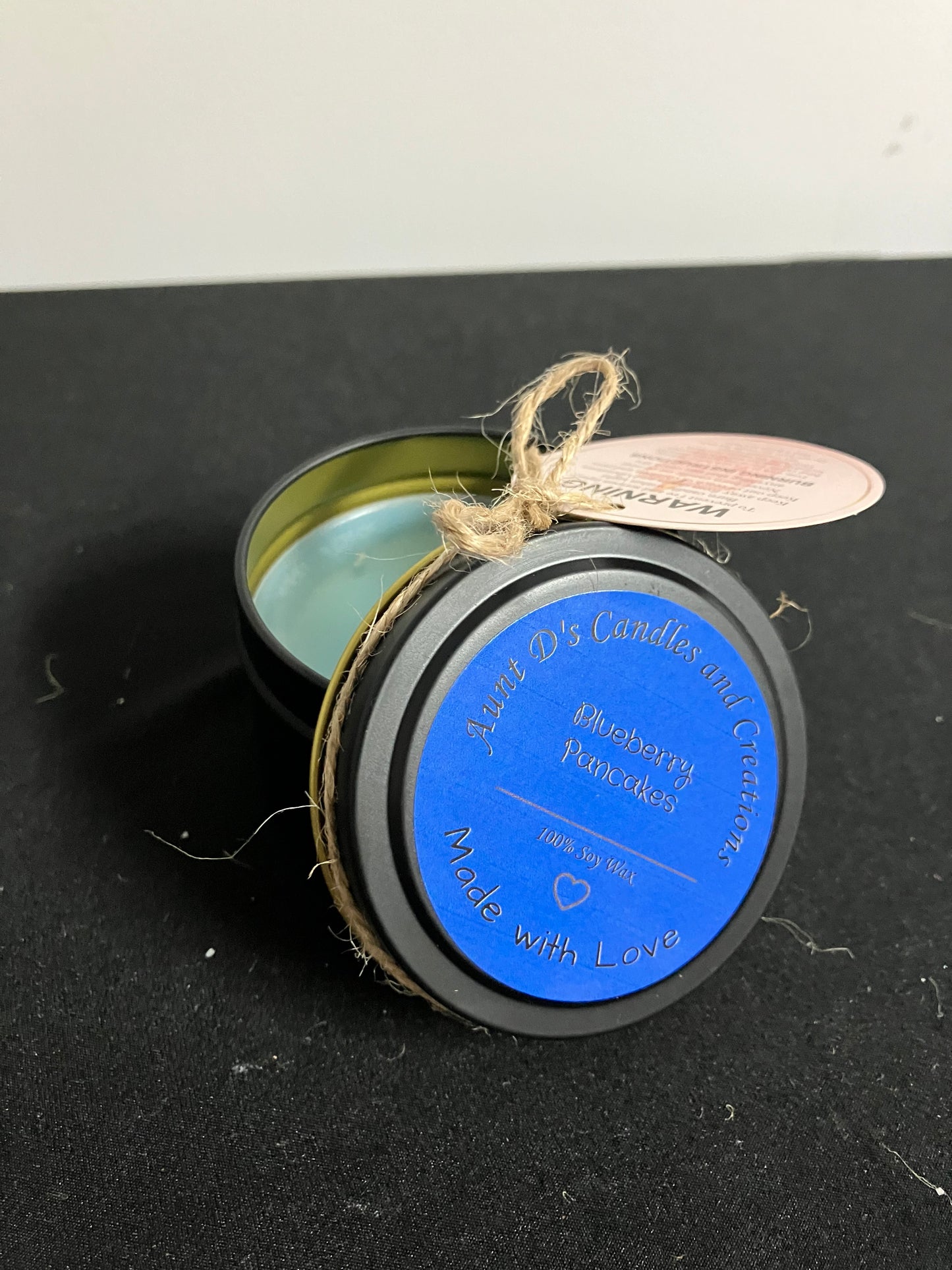 Blueberry pancakes candle