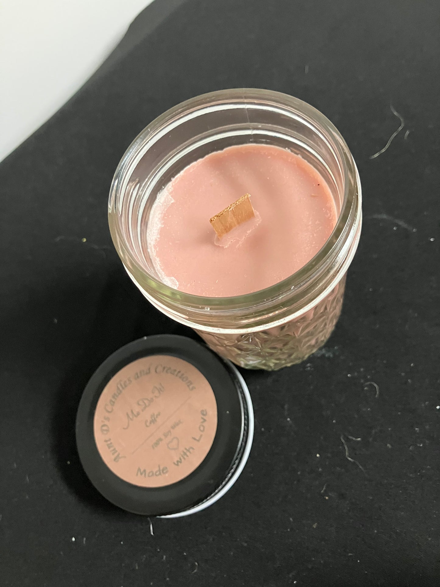 Coffee scented candle